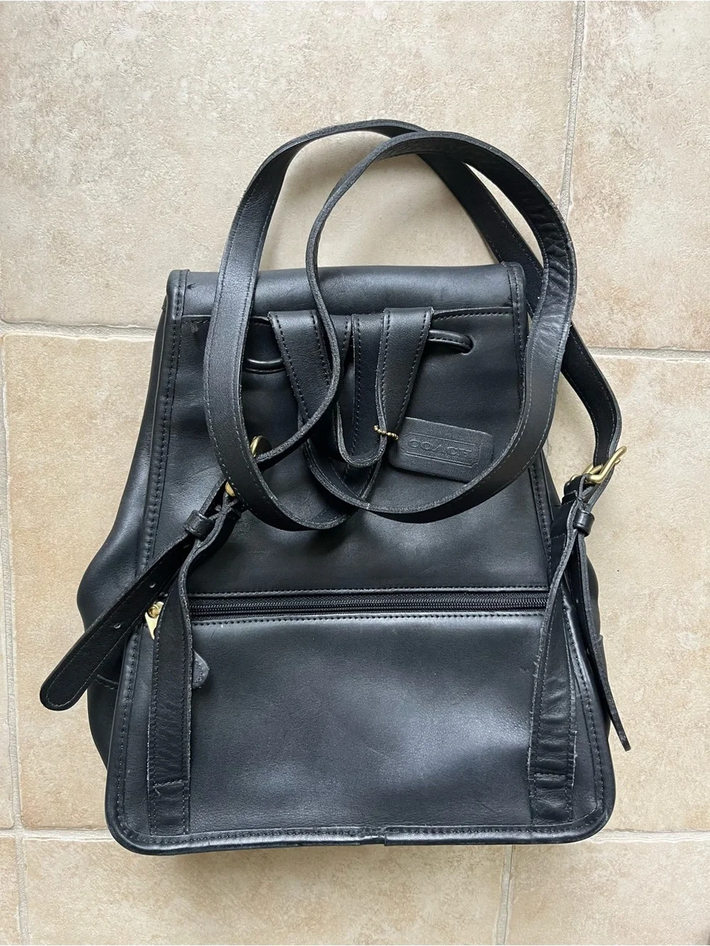 Vintage Coach Large Daypack Backpack ( Style 9791)